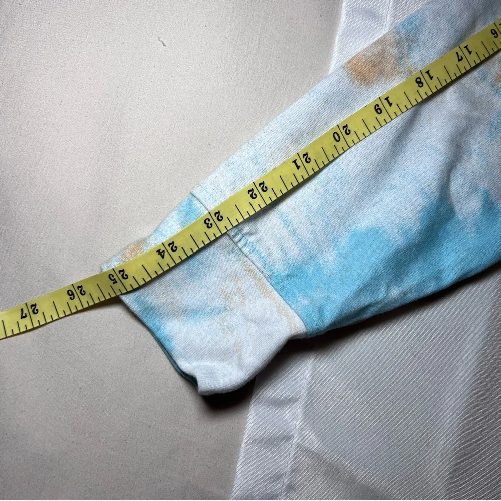 Adidas Men's Tie-Dye‎ Hoodie in Blue and Orange Small